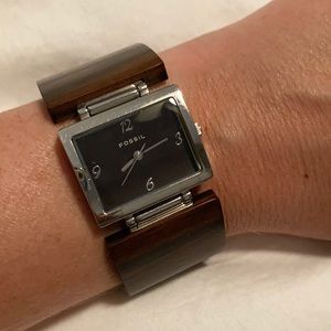 Fossil wooden watch ES-1540